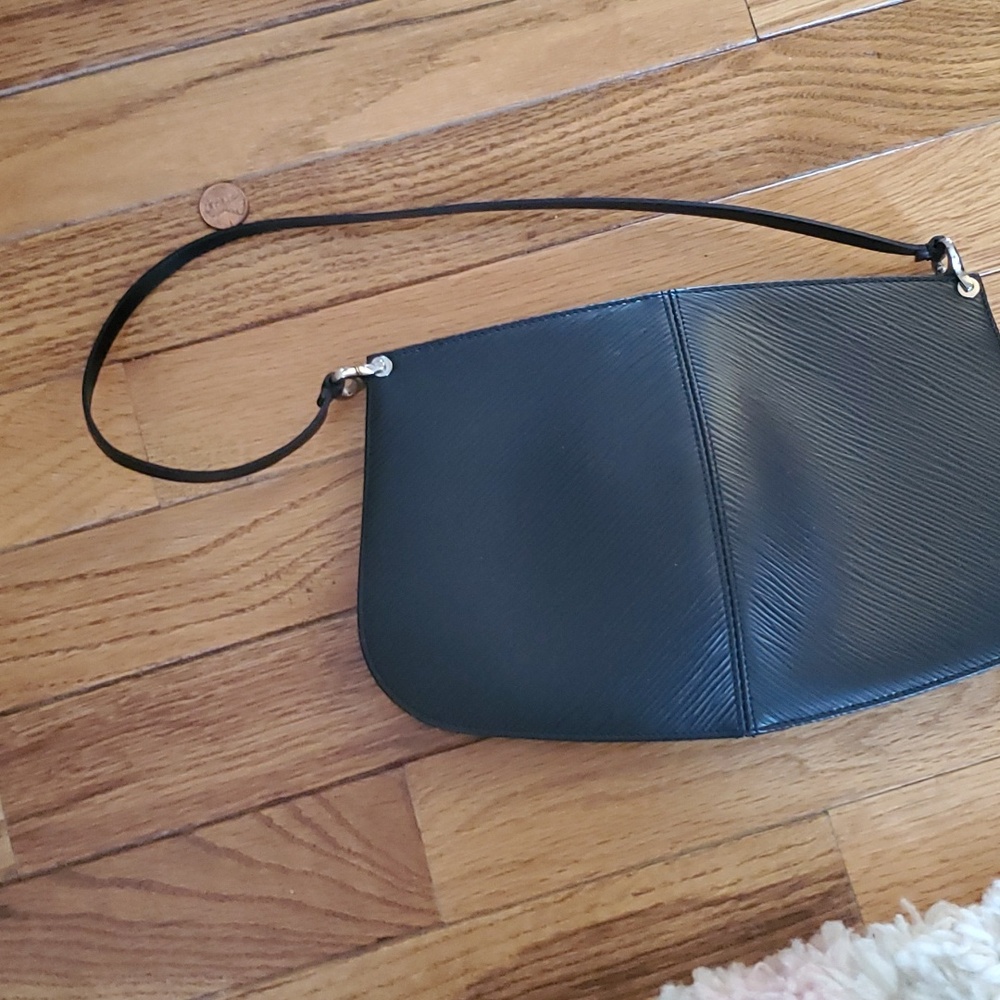 Louis Vuitton Vintage Demi Lune Epi Leather Pochette Bag 101/4 by 6 1/2 inches E
